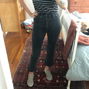 Madewell black Cali Boot jeans